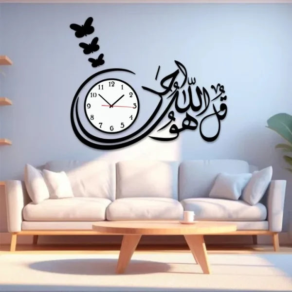 "3D DIY Wooden Wall Clock – Modern Quartz Design for Bedroom, Living Room & Office"