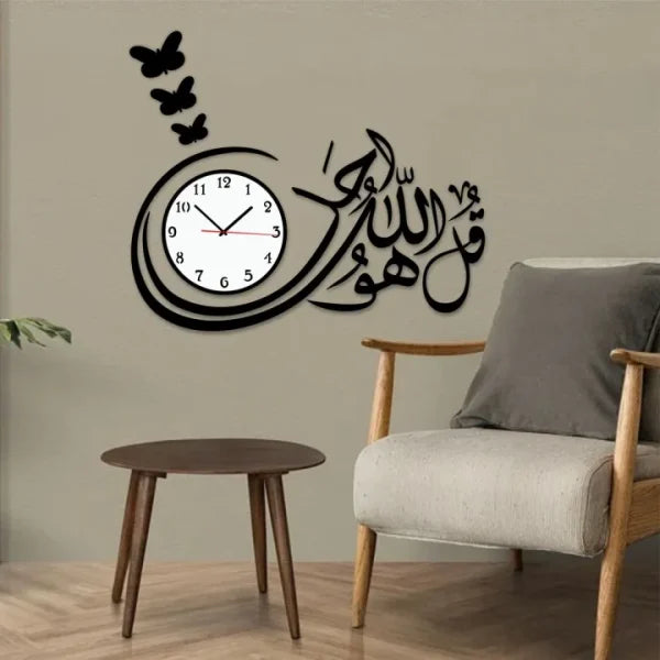 "3D DIY Wooden Wall Clock – Modern Quartz Design for Bedroom, Living Room & Office"