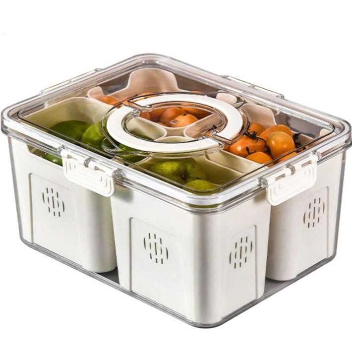 Premium acrylic airtight multi portion box