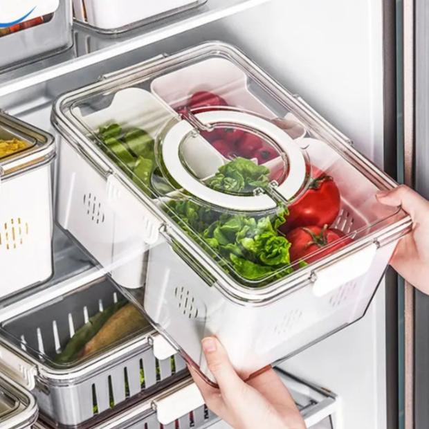 Premium acrylic airtight multi portion box