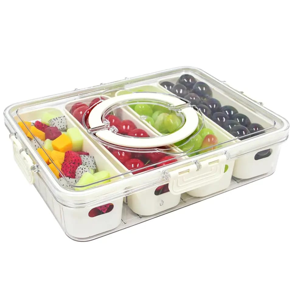 Premium acrylic airtight multi portion box
