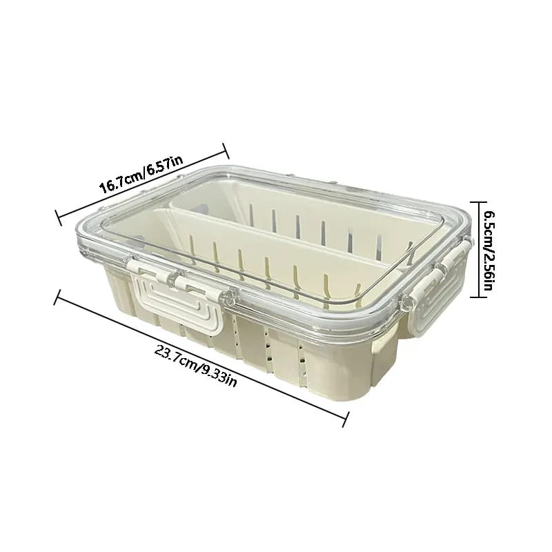 Premium acrylic airtight multi portion box