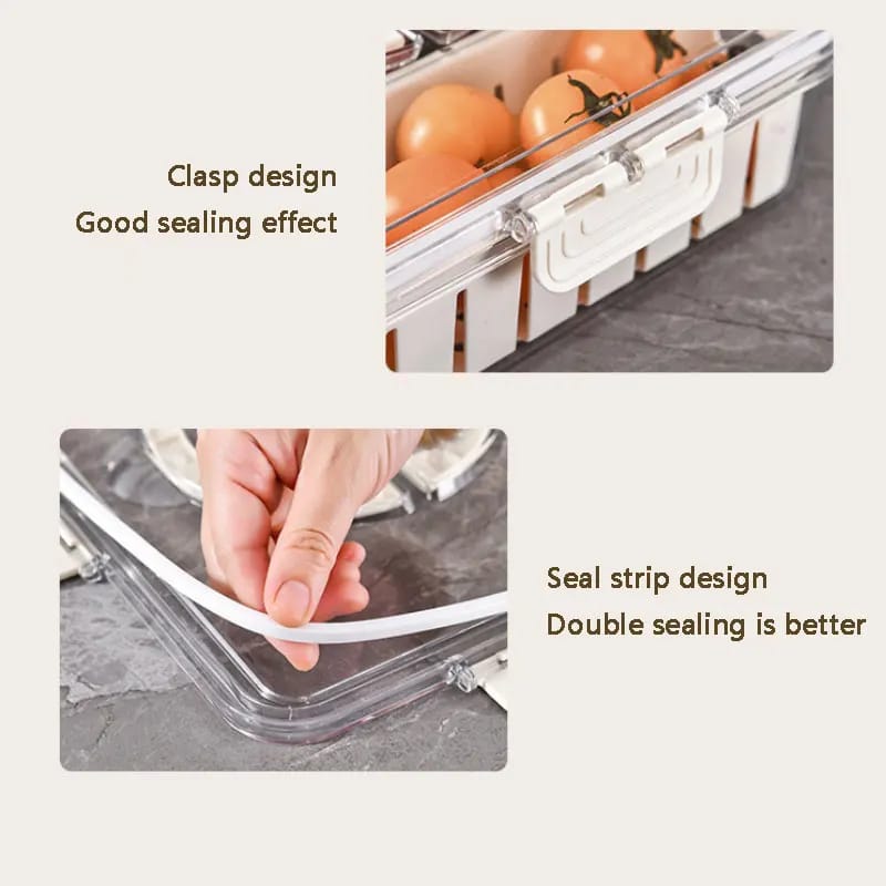 Premium acrylic airtight multi portion box
