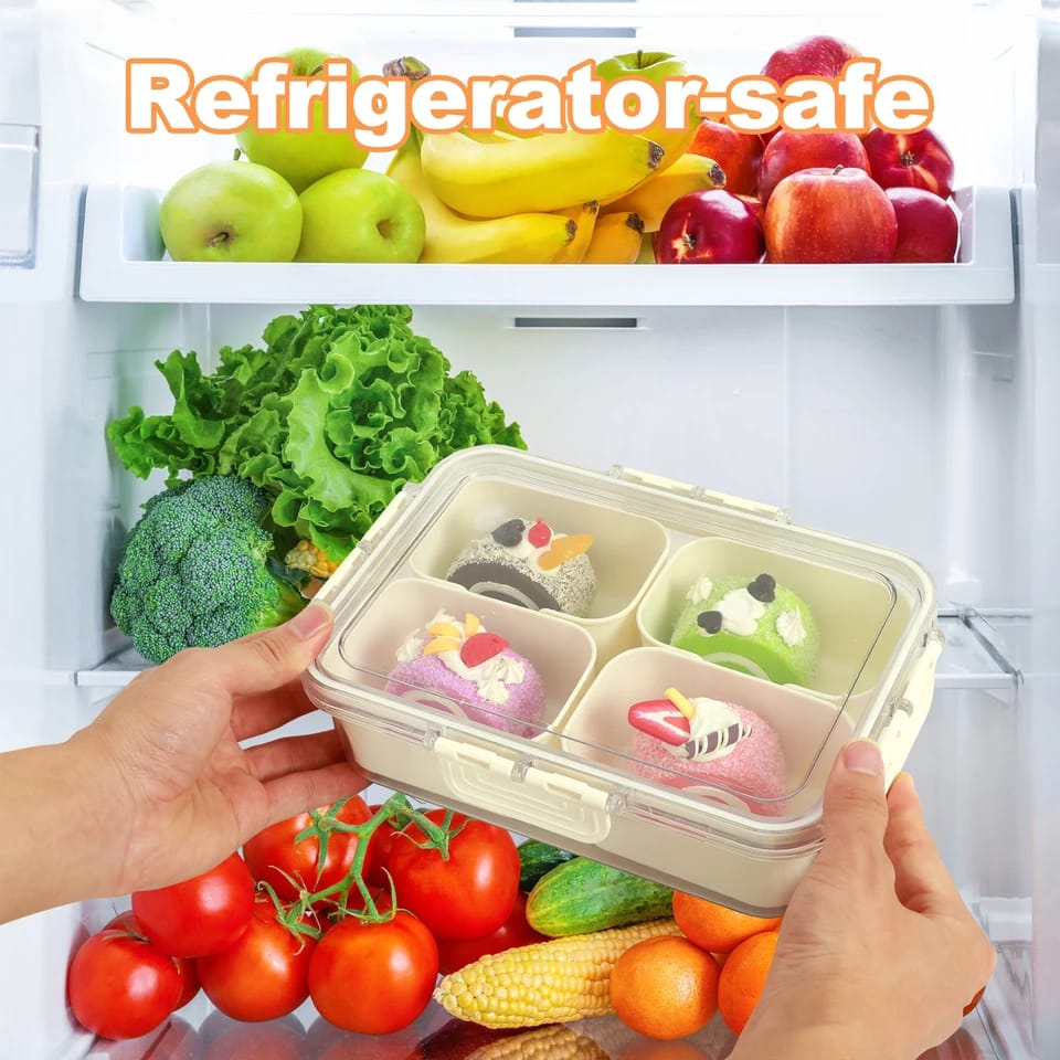 Premium acrylic airtight multi portion box