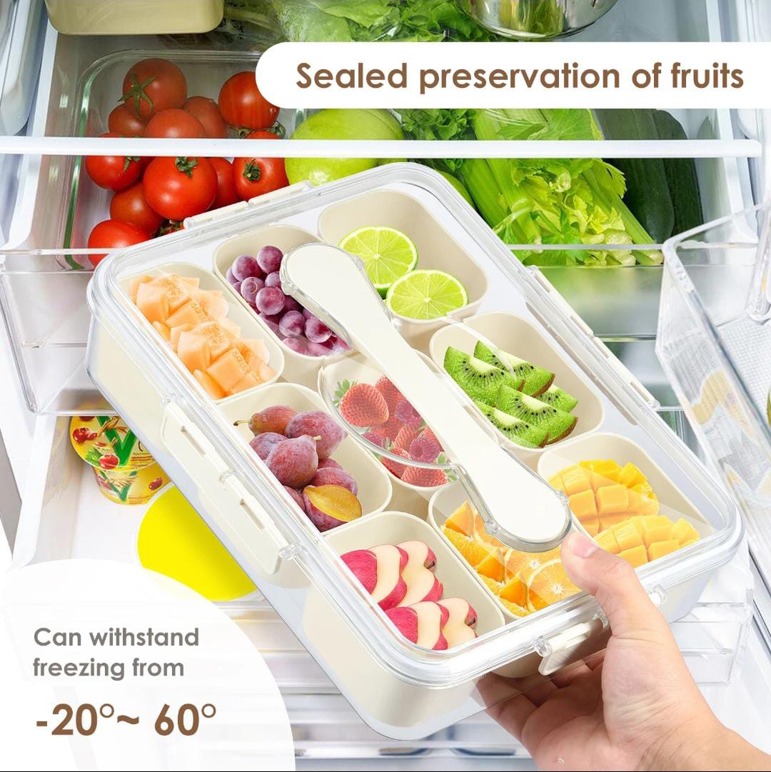 Premium acrylic airtight multi portion box