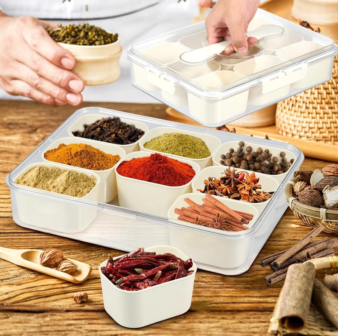 Premium acrylic airtight multi portion box