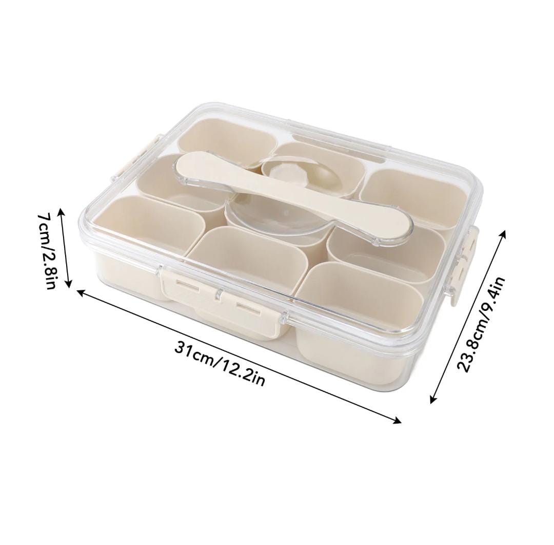 Premium acrylic airtight multi portion box