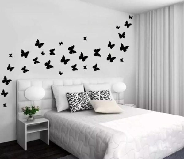"Buy One Get One Free: 3D Wooden Sparrow & Butterfly Wall Decorations (Pack of 30) – Ideal for Home, Bedrooms, and Kids' Rooms"