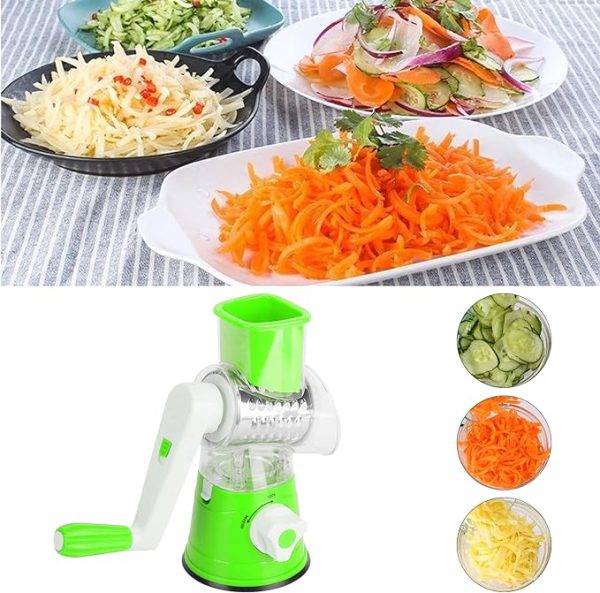 Manual Vegetable Cutter Slicer & GraterKitchen Gadget ( Random Color ).
