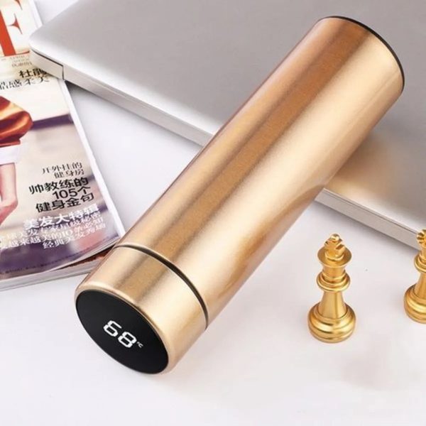 500ml Smart Temperature Display Vacuum Insulated Stainless Steel Thermo Flask – Random Color