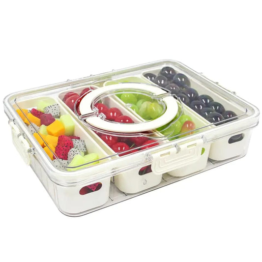 Premium acrylic airtight multi portion box