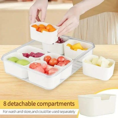Premium acrylic airtight multi portion box