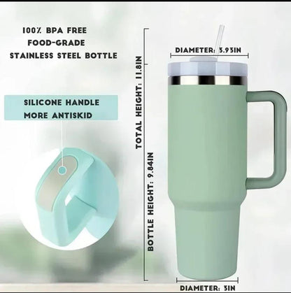 1200 ml Tumbler with Handle Straw