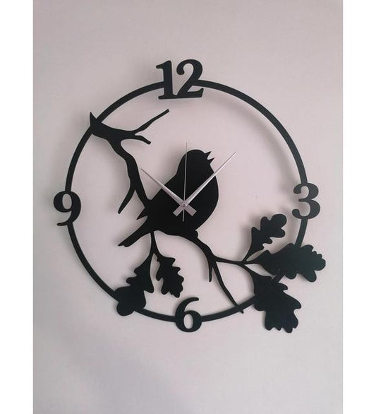 "Sparrow 3D Decorative Wooden Wall Clock – Modern MDF Design for Living Room, Bedroom, Office & Kitchen"