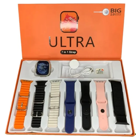 With Out Metal Strip Ultra Smart Watch Ultra 7 In 1 (random Color).