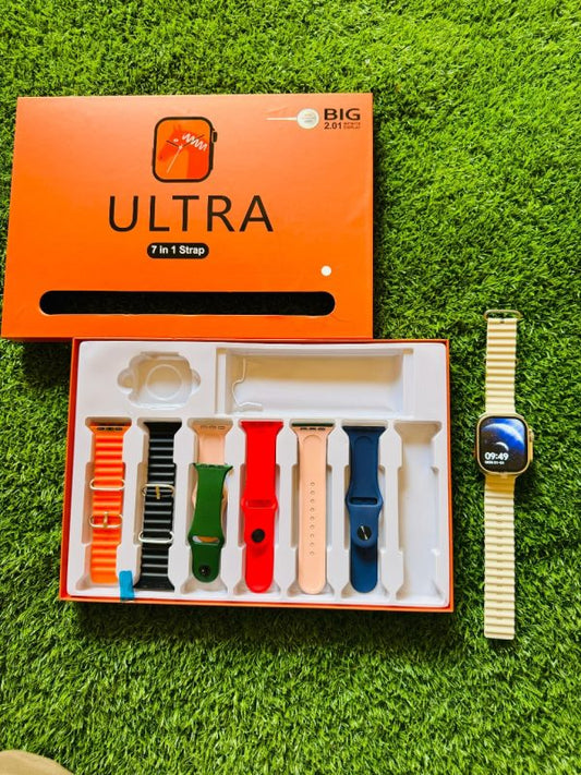 With Out Metal Strip Ultra Smart Watch Ultra 7 In 1 (random Color).